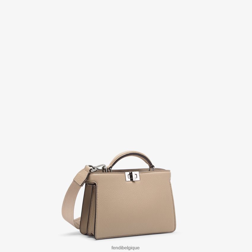accessoires Fendi Peekaboo iseeu xcross sac en cuir beige hommes 8X8J2J1796 Fendi Belgique