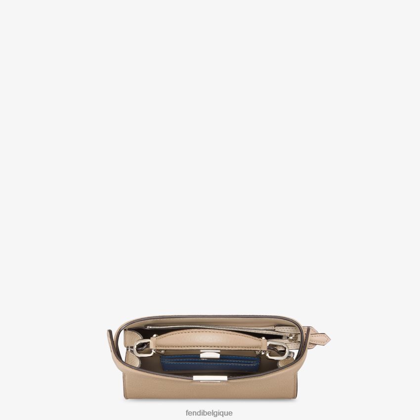 accessoires Fendi Peekaboo iseeu xcross sac en cuir beige hommes 8X8J2J1796 Fendi Belgique