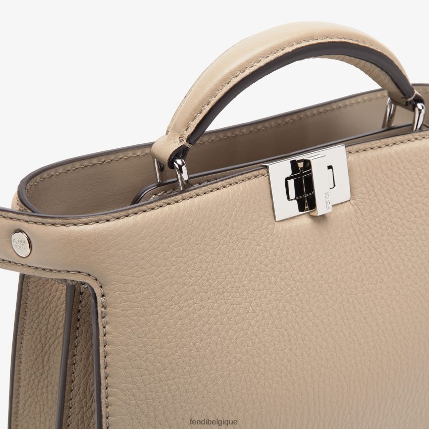 accessoires Fendi Peekaboo iseeu xcross sac en cuir beige hommes 8X8J2J1796 Fendi Belgique