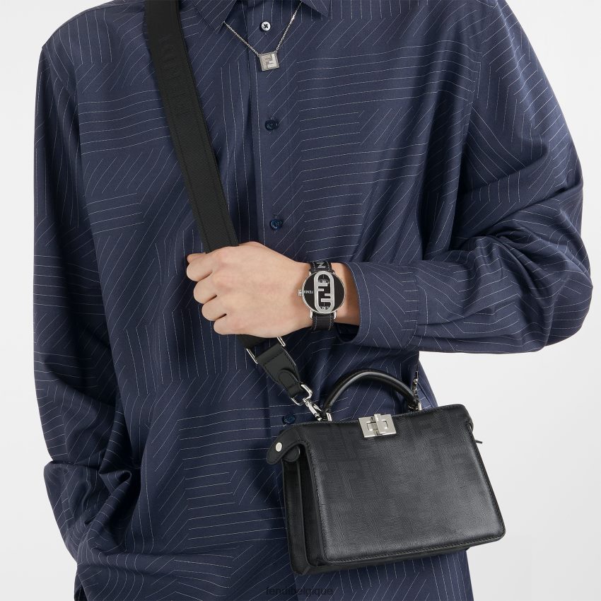 accessoires Fendi Peekaboo iseeu xcross sac en cuir noir hommes 8X8J2J1808 Fendi Belgique