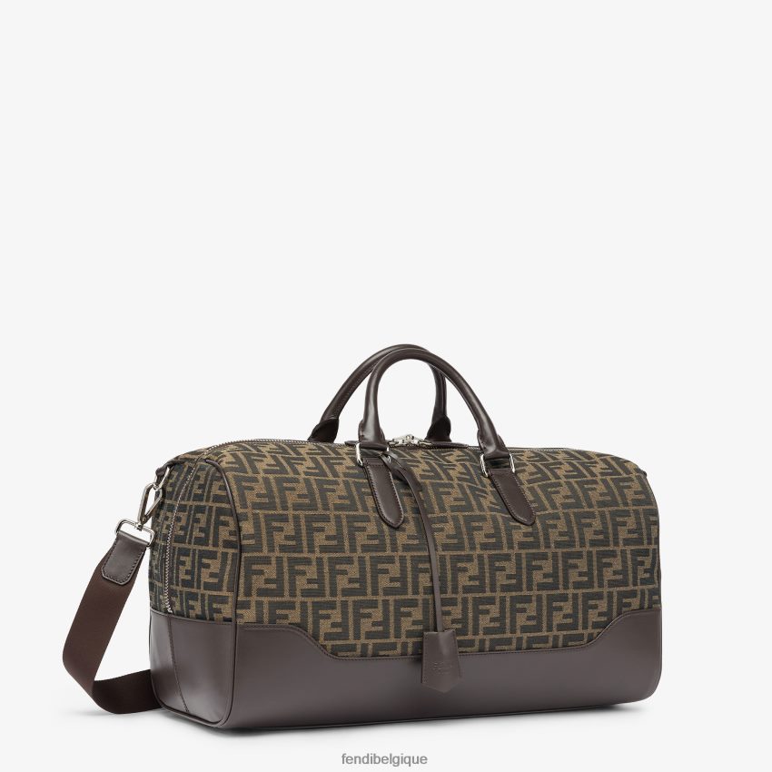 accessoires Fendi grand sac en tissu ff brun hommes 8X8J2J1846 Fendi Sac