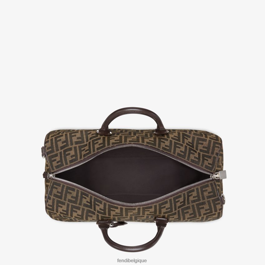 accessoires Fendi grand sac en tissu ff brun hommes 8X8J2J1846 Fendi Sac