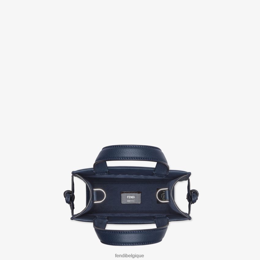 accessoires Fendi mini sac en cuir go to shopper bleu hommes 8X8J2J1826 Fendi Belgique