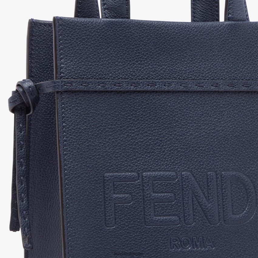 accessoires Fendi mini sac en cuir go to shopper bleu hommes 8X8J2J1826 Fendi Belgique