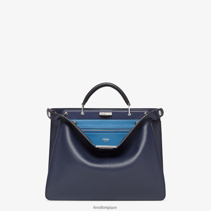 accessoires Fendi peekaboo iseeu sac en cuir moyen bleu hommes 8X8J2J1833 Fendi Lunette De Soleil