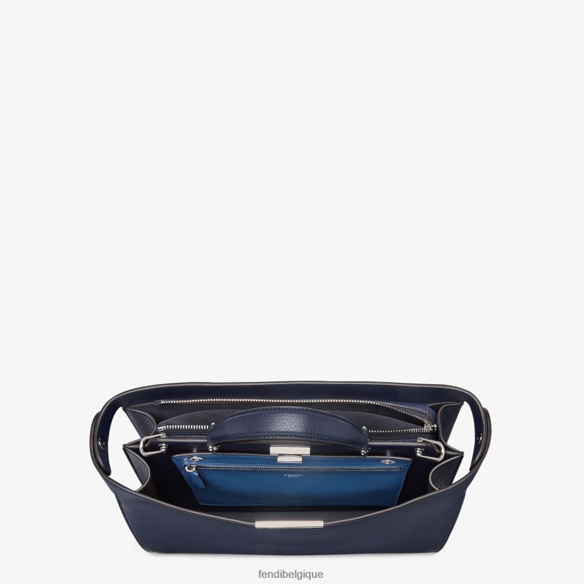accessoires Fendi peekaboo iseeu sac en cuir moyen bleu hommes 8X8J2J1833 Fendi Lunette De Soleil