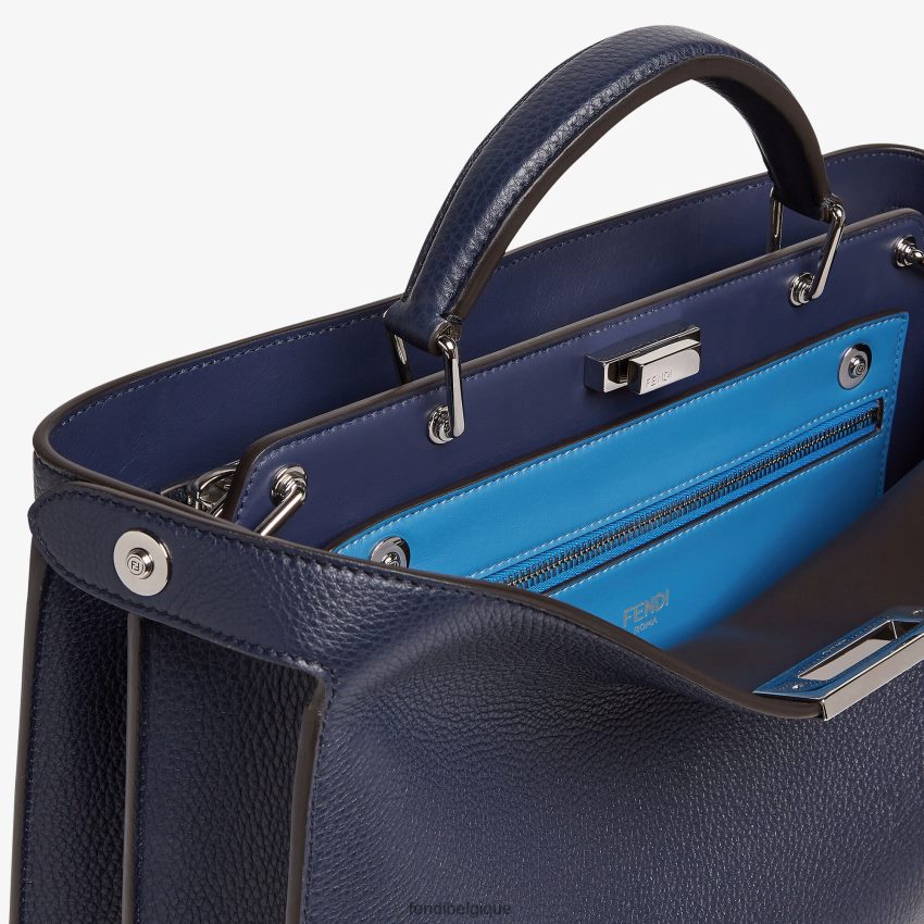 accessoires Fendi peekaboo iseeu sac en cuir moyen bleu hommes 8X8J2J1833 Fendi Lunette De Soleil