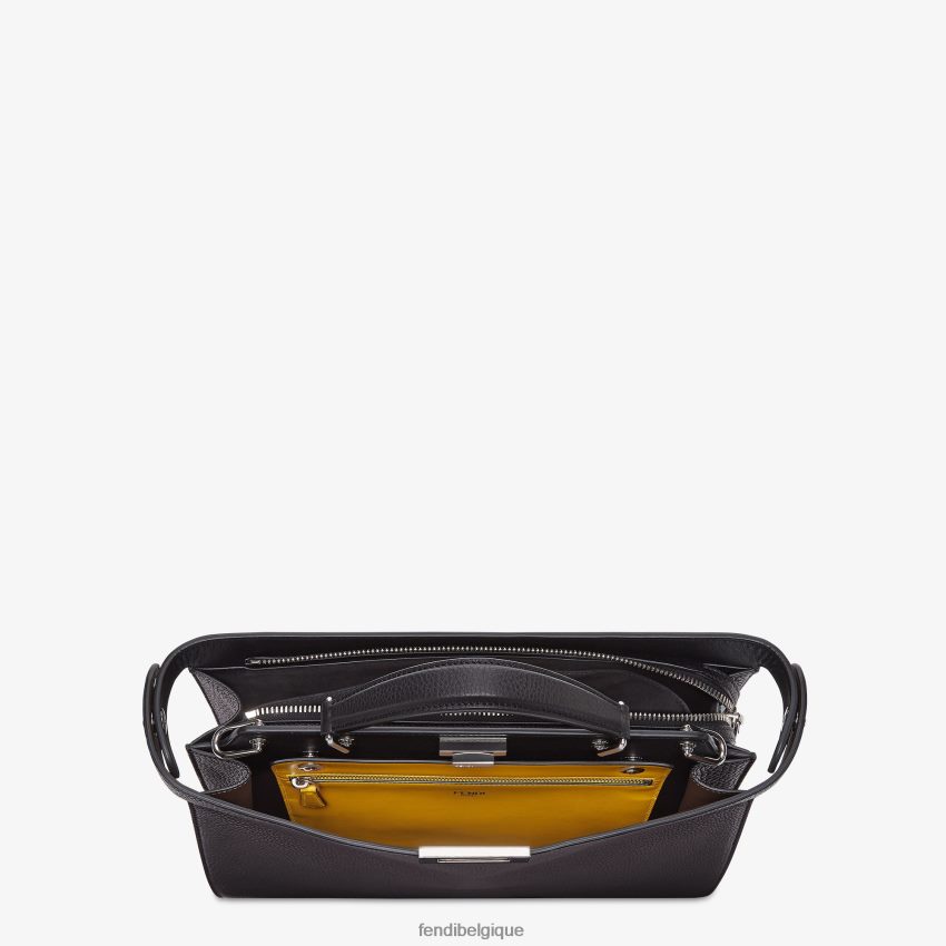 accessoires Fendi peekaboo iseeu sac en cuir moyen noir hommes 8X8J2J1817 Fendi Belgique