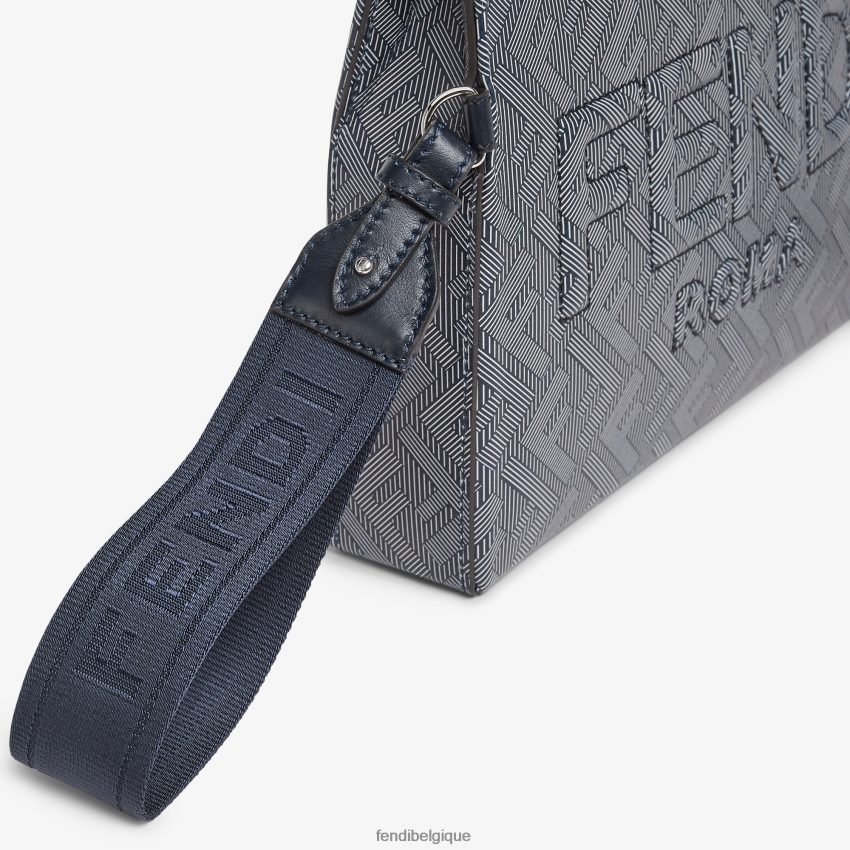 accessoires Fendi pochette en cuir à imprimé ff rayé multicolore hommes 8X8J2J1792 Fendi Sac