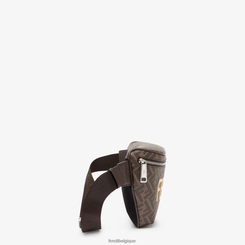 accessoires Fendi sac banane en tissu ff brun hommes 8X8J2J1857 Fendi Lunette De Soleil