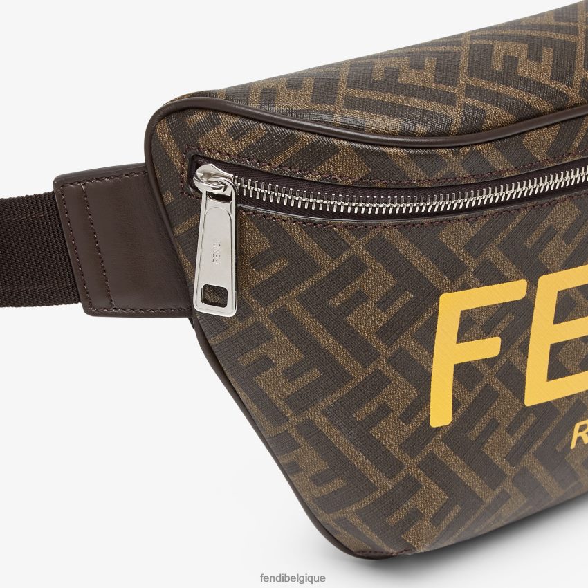 accessoires Fendi sac banane en tissu ff brun hommes 8X8J2J1857 Fendi Lunette De Soleil