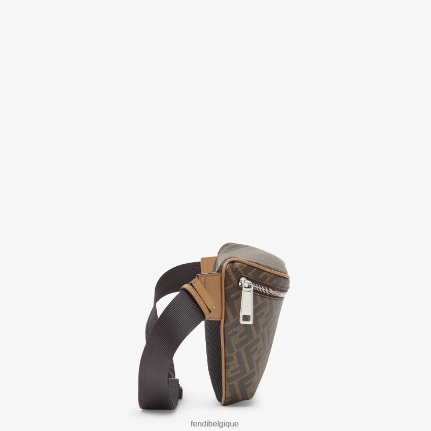 accessoires Fendi sac ceinture en cuir multicolore hommes 8X8J2J1853 Fendi Belgique