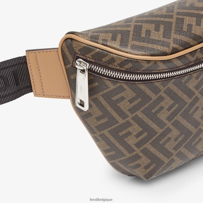 accessoires Fendi sac ceinture en cuir multicolore hommes 8X8J2J1853 Fendi Belgique