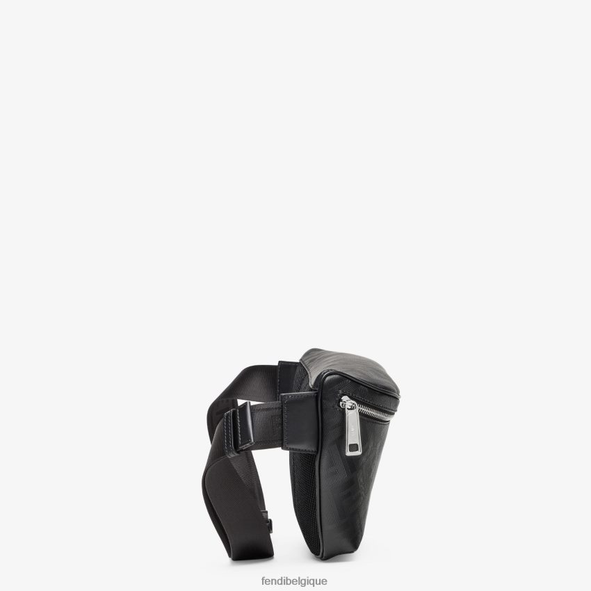 accessoires Fendi sac ceinture en cuir noir hommes 8X8J2J1797 Fendi Lunette De Soleil