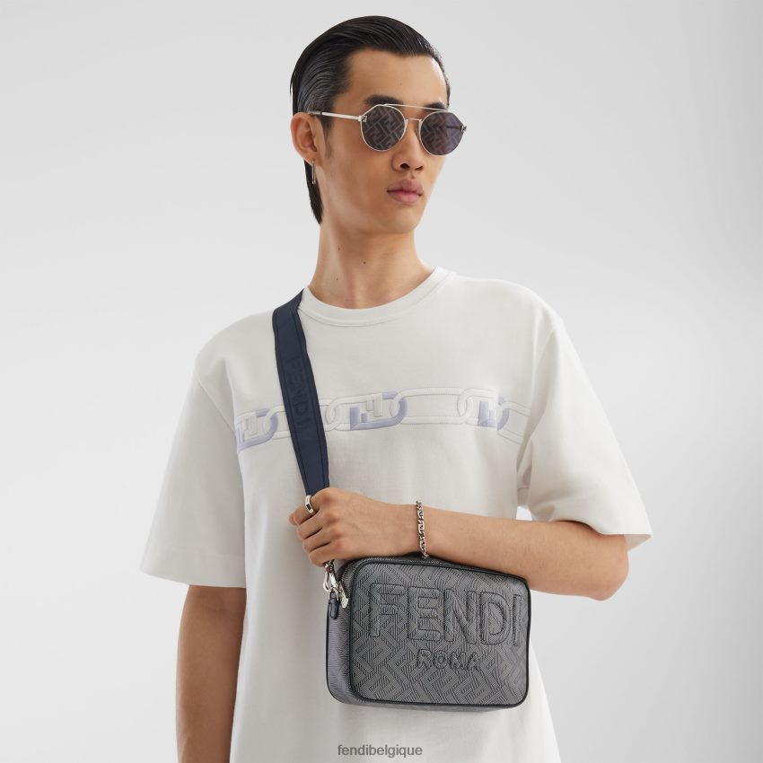 accessoires Fendi sac en cuir avec imprimé ff rayé multicolore hommes 8X8J2J1791 Fendi Lunette De Soleil