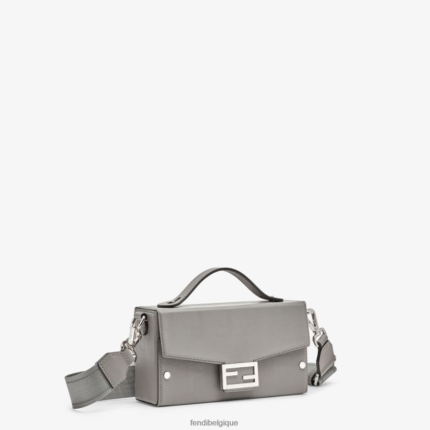 accessoires Fendi sac en cuir colombe gris hommes 8X8J2J1814 Fendi Belgique