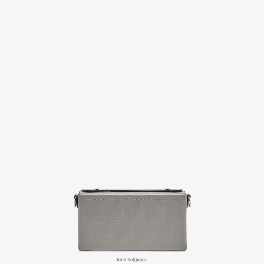 accessoires Fendi sac en cuir colombe gris hommes 8X8J2J1814 Fendi Belgique