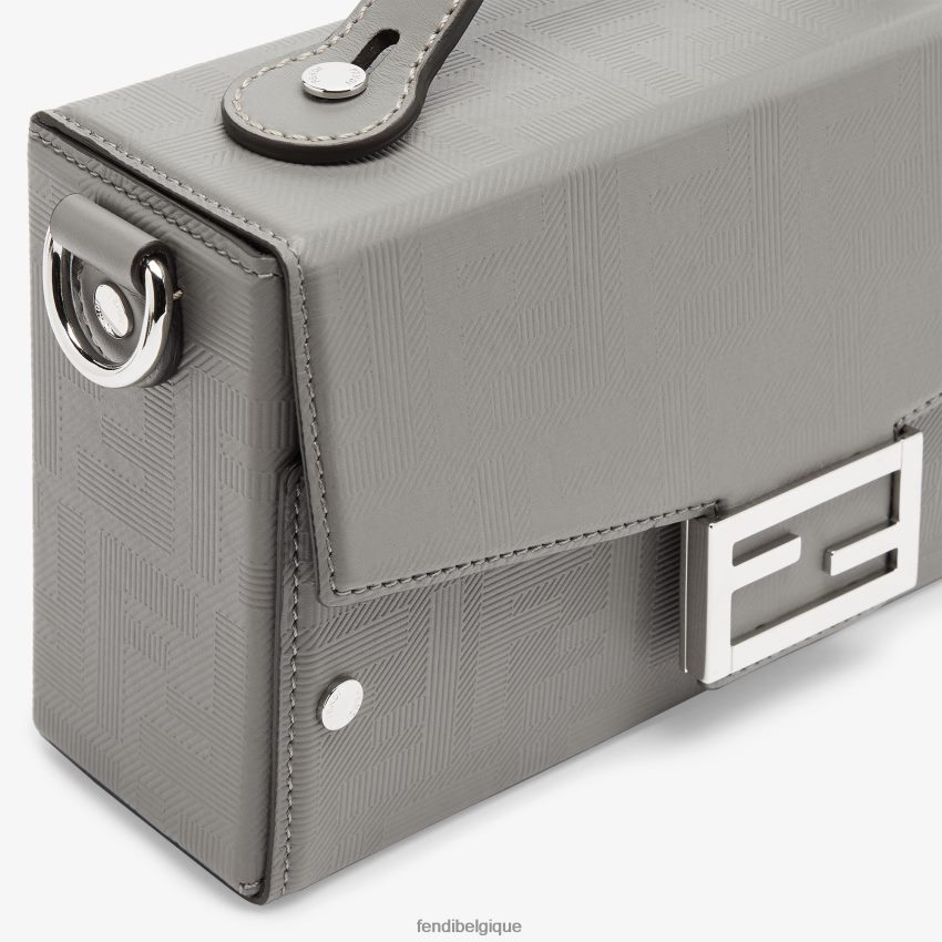 accessoires Fendi sac en cuir colombe gris hommes 8X8J2J1814 Fendi Belgique