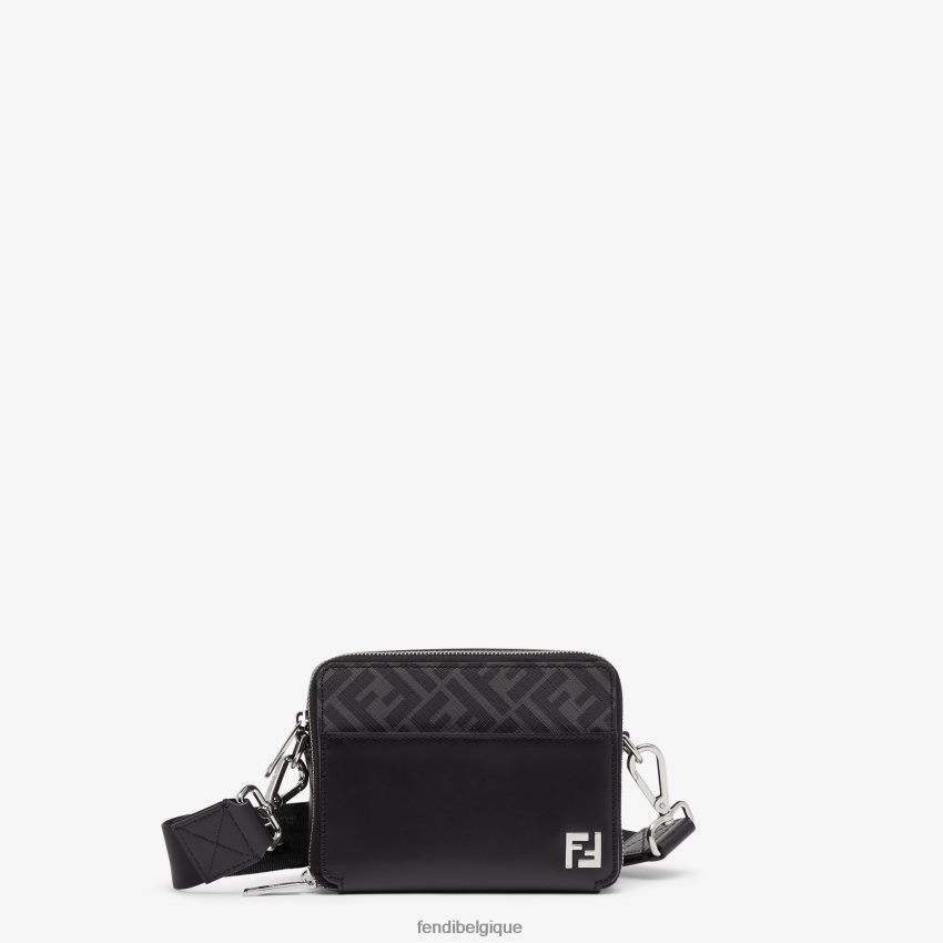 accessoires Fendi sac en cuir et ff noir hommes 8X8J2J1813 Fendi Sac