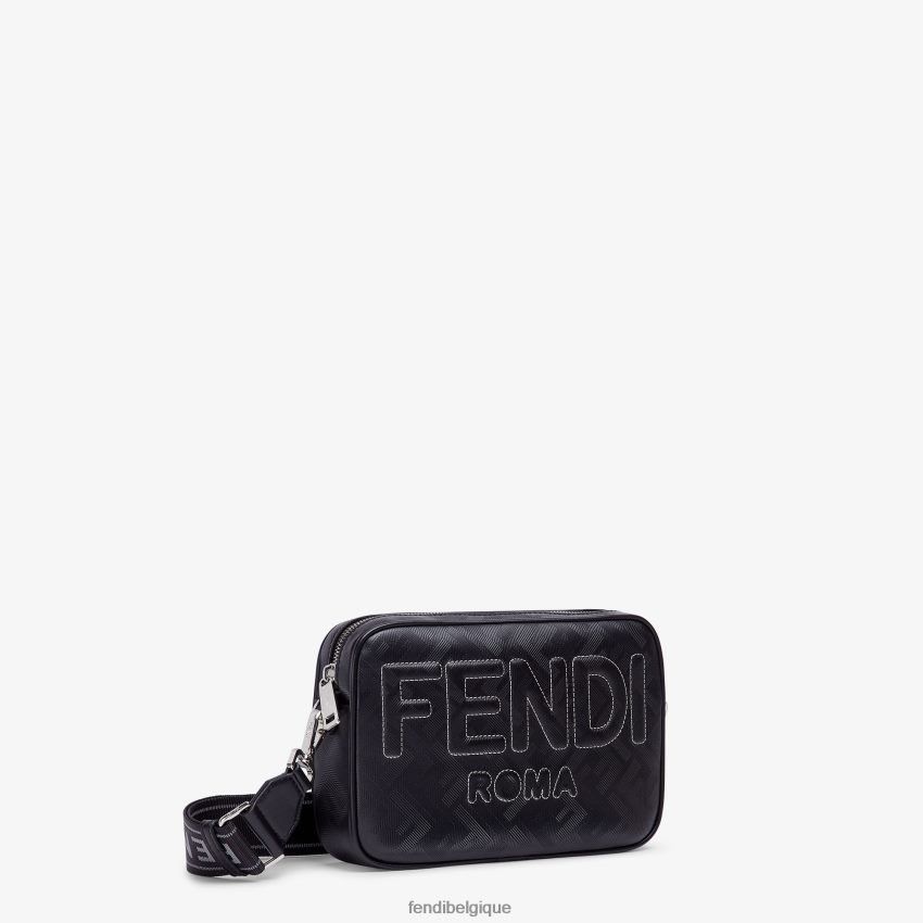 accessoires Fendi sac en cuir imprimé ff noir hommes 8X8J2J1811 Fendi Belgique