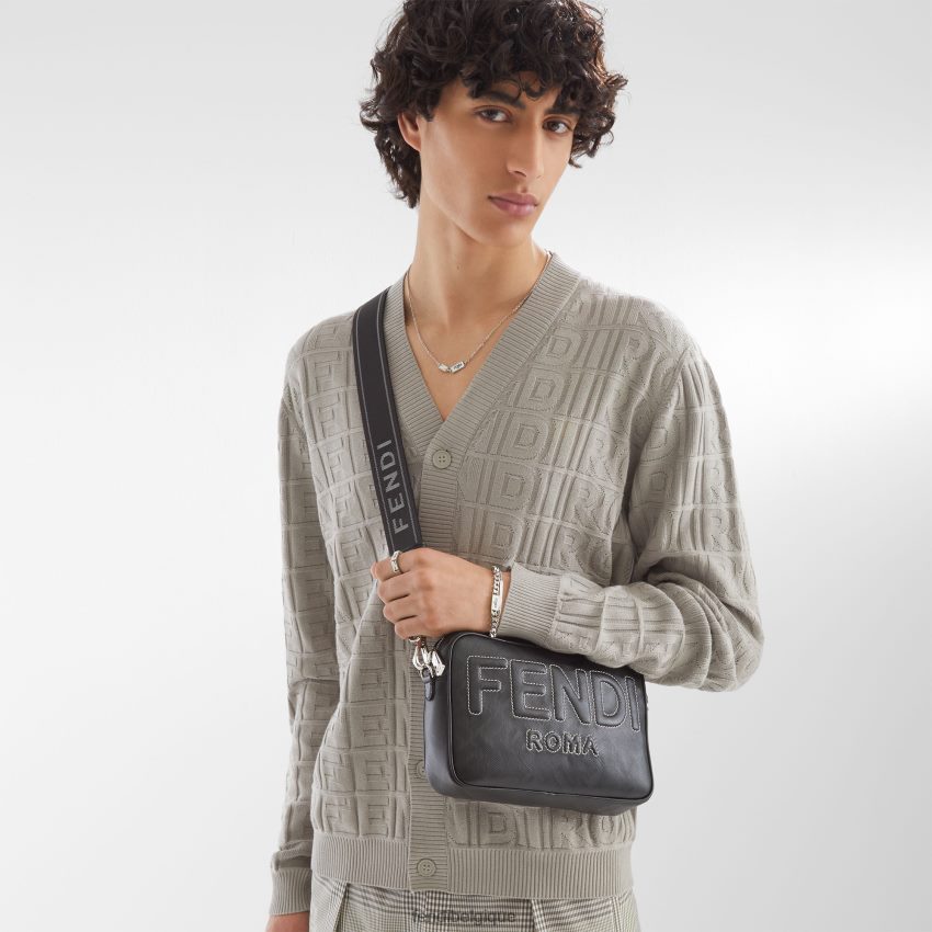 accessoires Fendi sac en cuir imprimé ff noir hommes 8X8J2J1811 Fendi Belgique