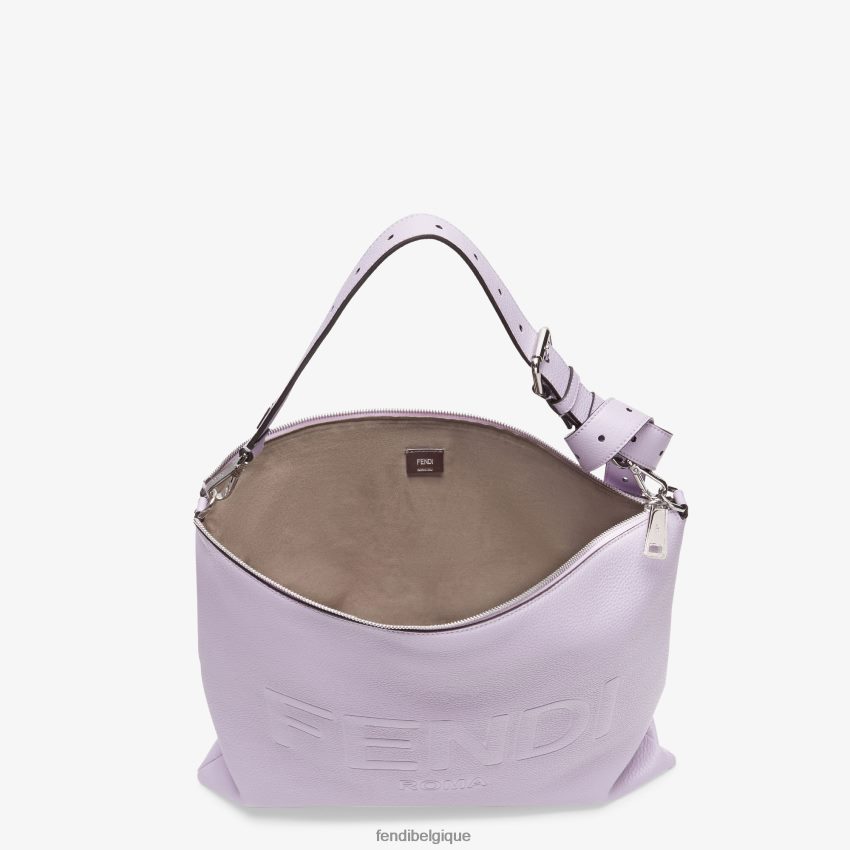 accessoires Fendi sac en cuir lilas violet hommes 8X8J2J1828 Fendi Sac