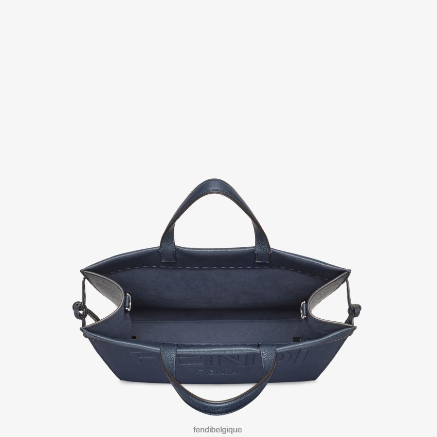 accessoires Fendi sac en cuir moyen aller au shopper bleu hommes 8X8J2J1821 Fendi Lunette De Soleil