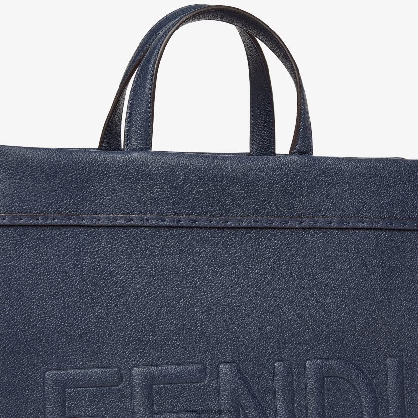 accessoires Fendi sac en cuir moyen aller au shopper bleu hommes 8X8J2J1821 Fendi Lunette De Soleil