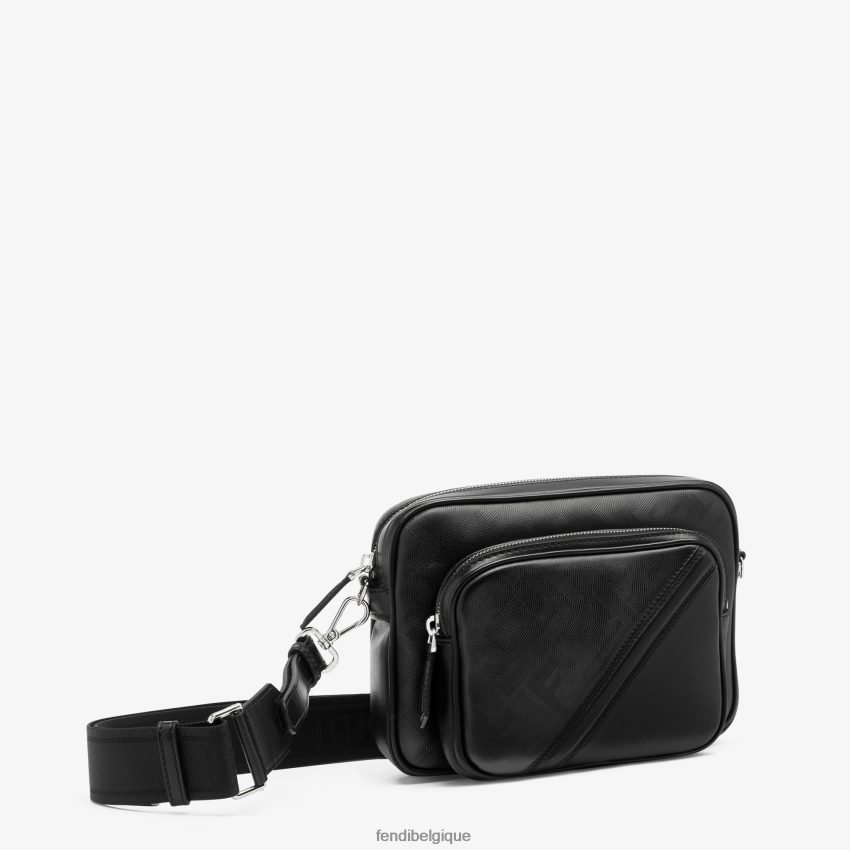 accessoires Fendi sac en cuir pour appareil photo duo diagonal shadow noir hommes 8X8J2J1799 Fendi Belgique