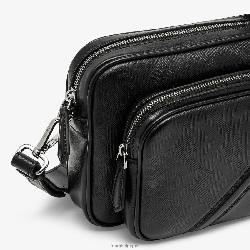 accessoires Fendi sac en cuir pour appareil photo duo diagonal shadow noir hommes 8X8J2J1799 Fendi Belgique