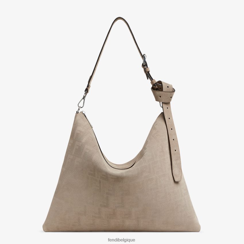 accessoires Fendi sac en daim beige hommes 8X8J2J1829 Fendi Belgique