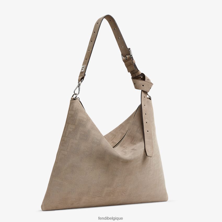 accessoires Fendi sac en daim beige hommes 8X8J2J1829 Fendi Belgique