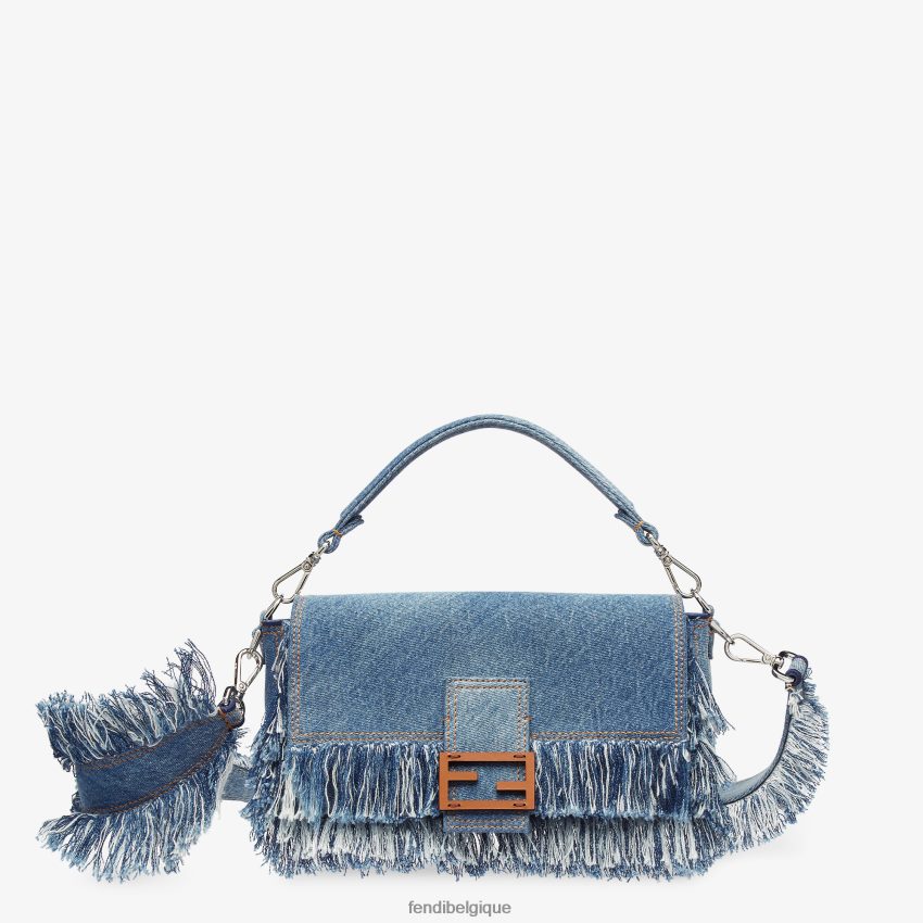 accessoires Fendi sac en jean avec frange bleu hommes 8X8J2J1869 Fendi Lunette De Soleil