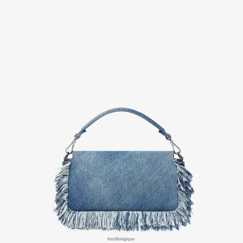 accessoires Fendi sac en jean avec frange bleu hommes 8X8J2J1869 Fendi Lunette De Soleil