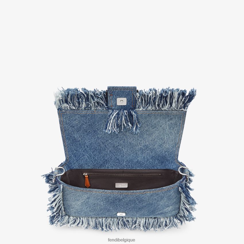 accessoires Fendi sac en jean avec frange bleu hommes 8X8J2J1869 Fendi Lunette De Soleil