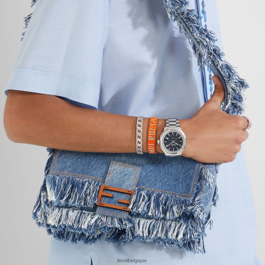 accessoires Fendi sac en jean avec frange bleu hommes 8X8J2J1869 Fendi Lunette De Soleil