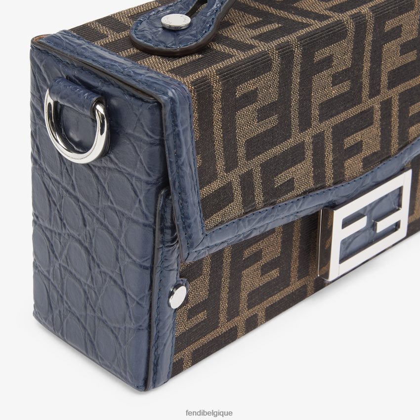 accessoires Fendi sac en tissu exotique ff brun hommes 8X8J2J1880 Fendi Belgique