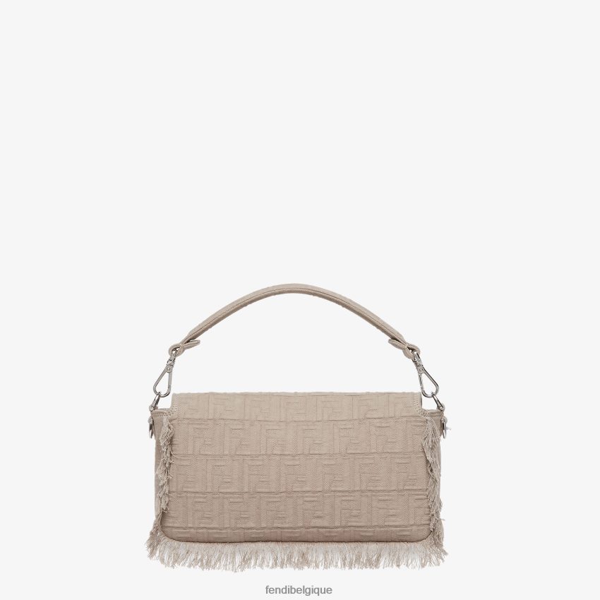 accessoires Fendi sac en tissu ff avec franges beige hommes 8X8J2J1848 Fendi Lunette De Soleil
