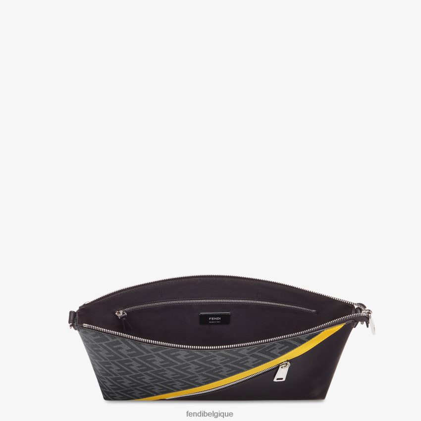 accessoires Fendi sac en tissu gris hommes 8X8J2J1844 Fendi Belgique