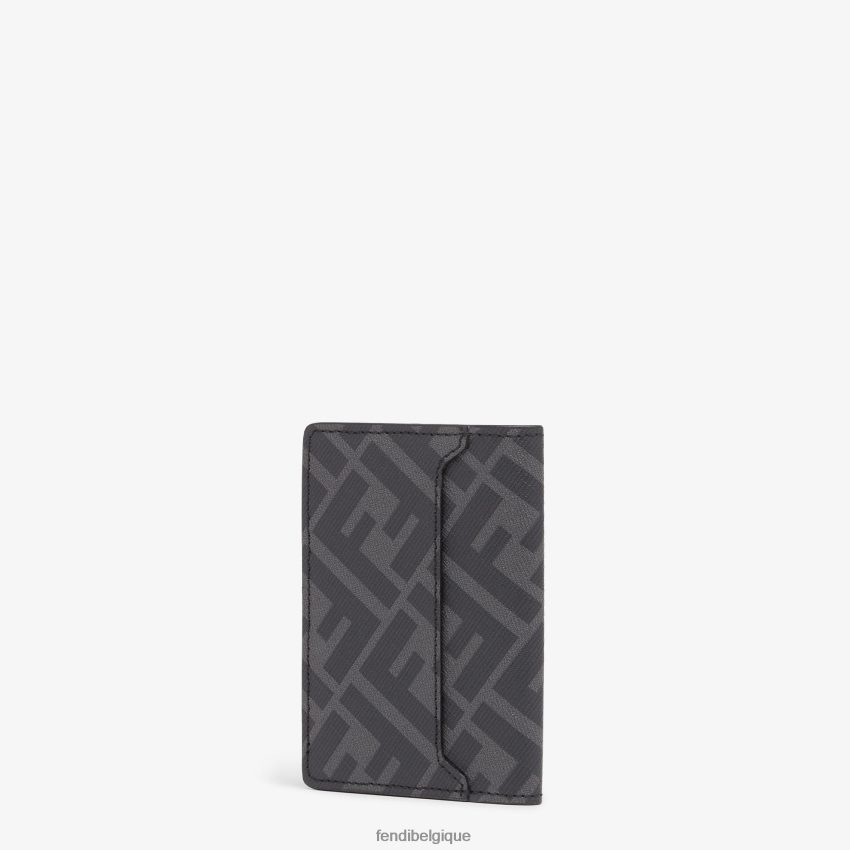 accessoires Fendi porte-cartes en tissu gris hommes 8X8J2J2627 Fendi Belgique