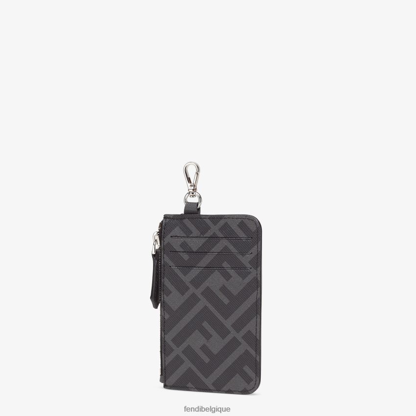 accessoires Fendi porte-cartes en tissu noir hommes 8X8J2J2624 Fendi Belgique