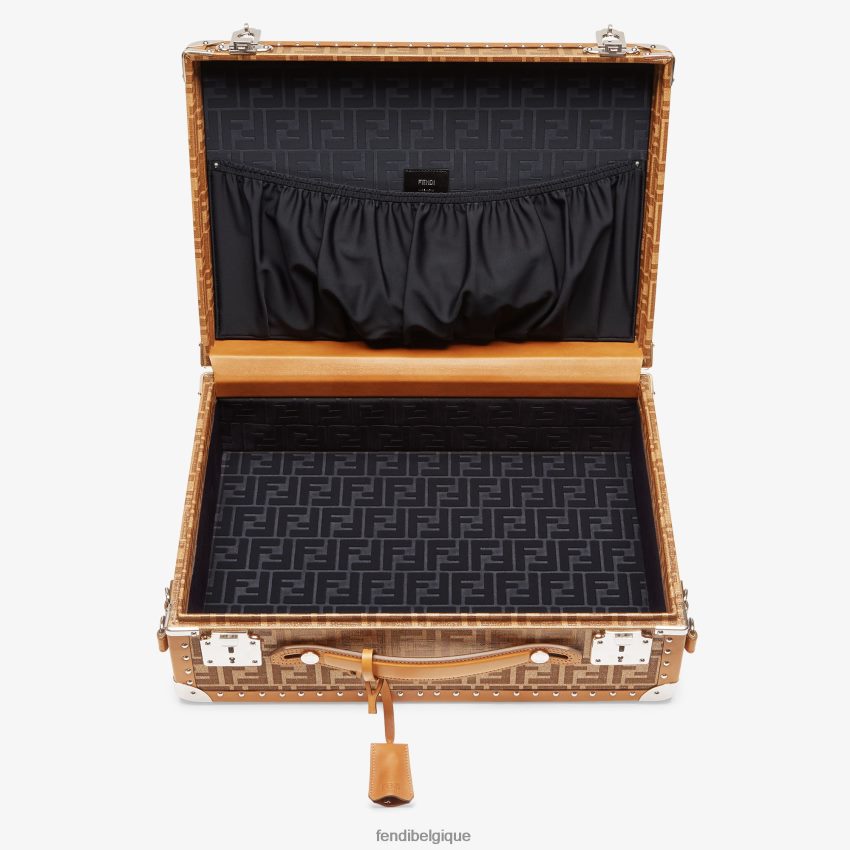 accessoires Fendi valise en tissu brun hommes 8X8J2J1894 Fendi Sac
