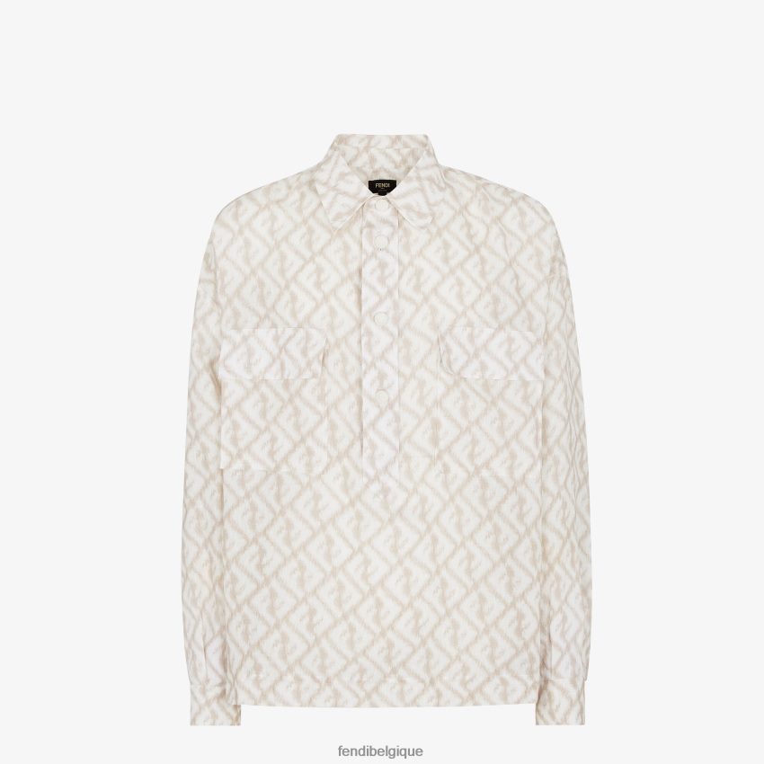 vêtements Fendi chemise en lin multicolore hommes 8X8J2J1998 Fendi Lunette De Soleil