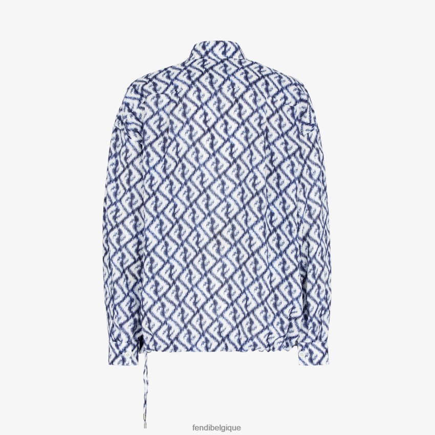 vêtements Fendi chemise en lin multicolore hommes 8X8J2J2007 Fendi Lunette De Soleil