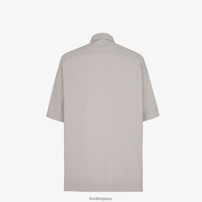 vêtements Fendi chemise en nylon gris hommes 8X8J2J1926 Fendi Lunette De Soleil