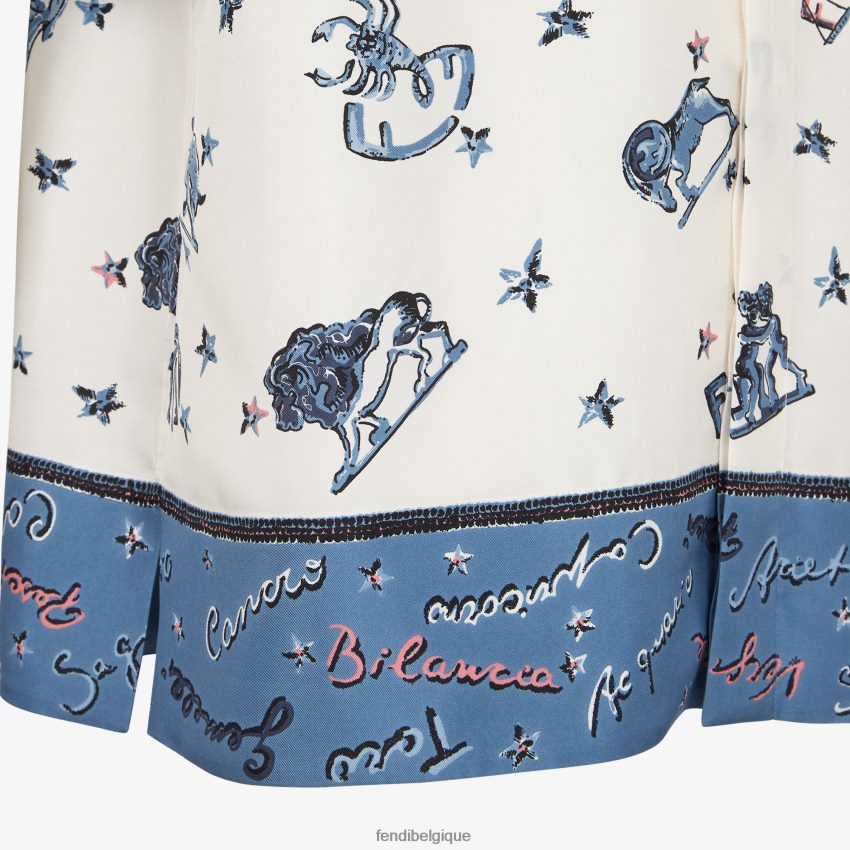 vêtements Fendi chemise en soie multicolore hommes 8X8J2J1950 Fendi Lunette De Soleil