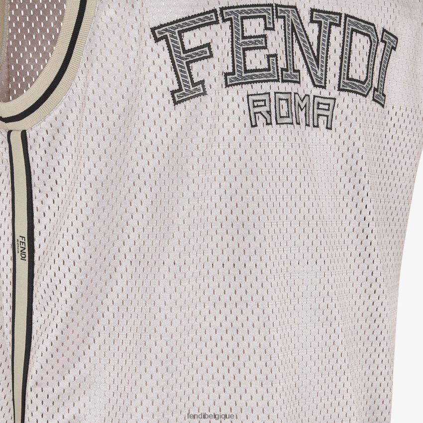 vêtements Fendi gilet en maille technique blanc hommes 8X8J2J2190 Fendi Lunette De Soleil