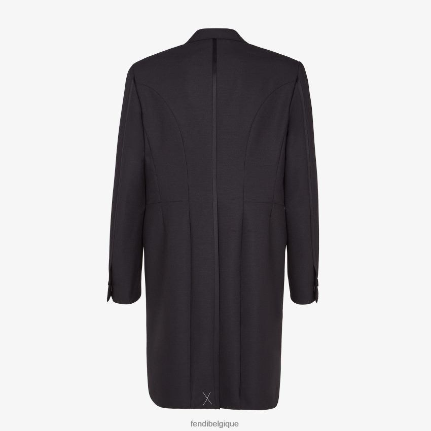 vêtements Fendi costume en laine noir hommes 8X8J2J2198 Fendi Belgique