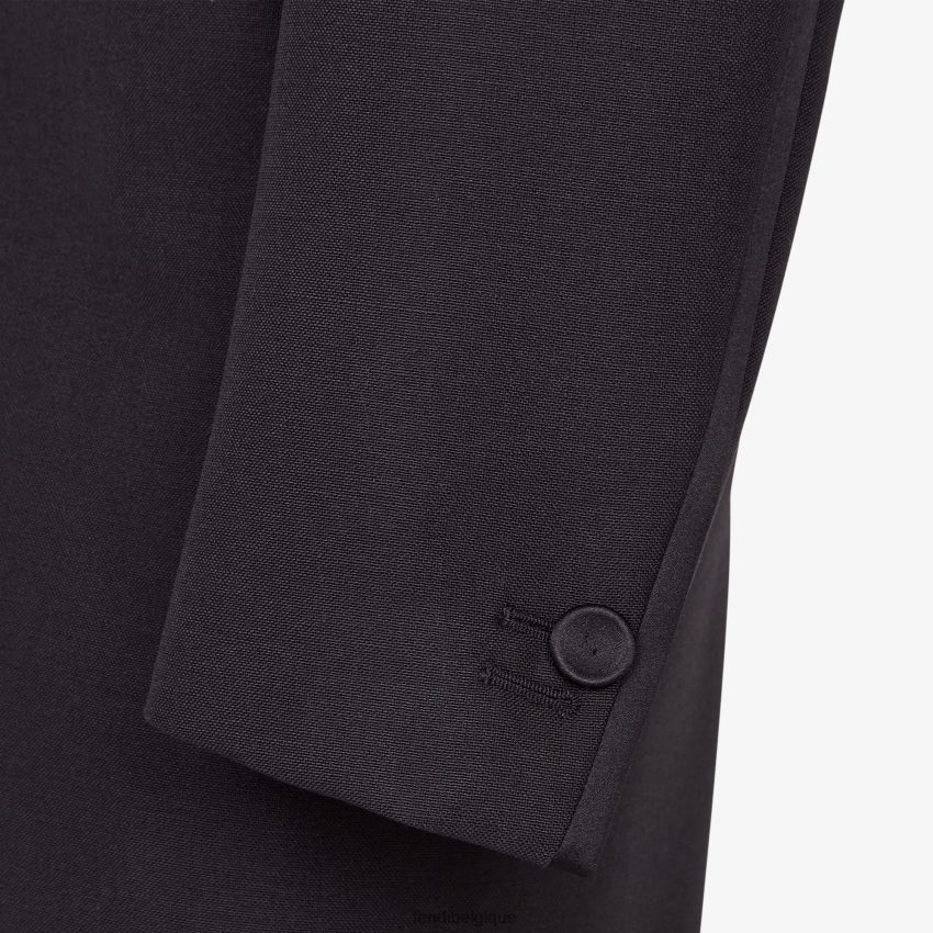 vêtements Fendi costume en laine noir hommes 8X8J2J2198 Fendi Belgique