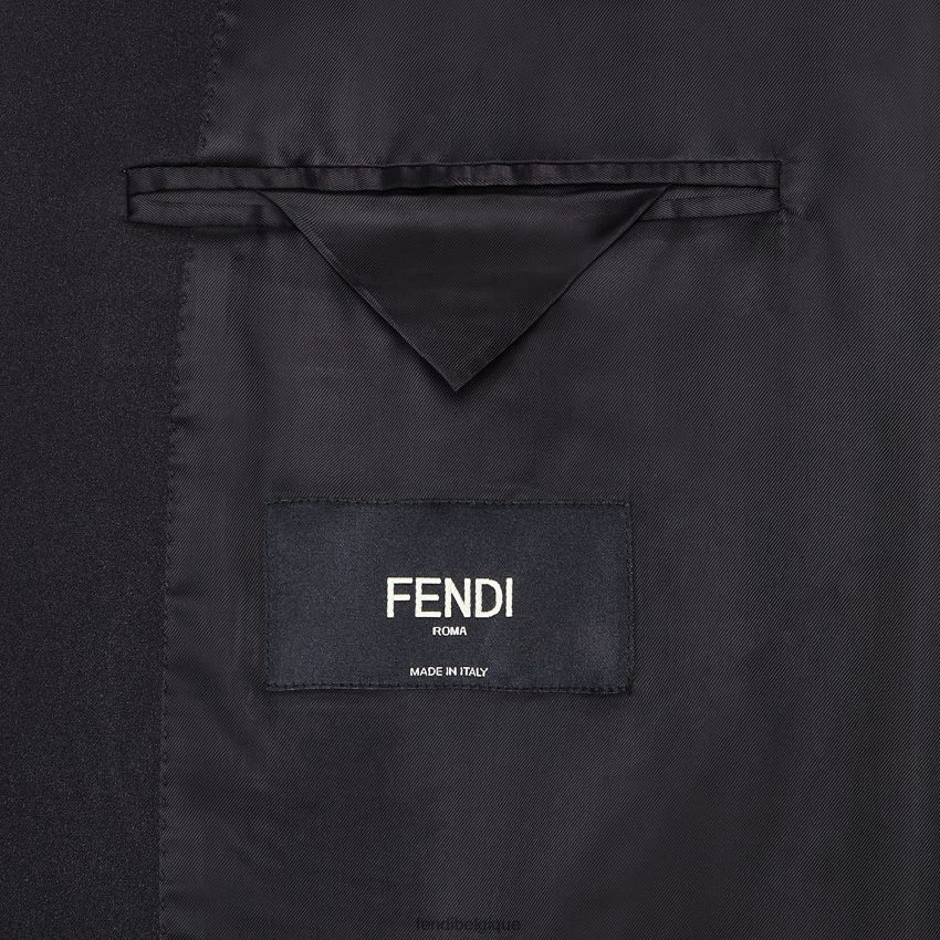 vêtements Fendi costume en laine noir hommes 8X8J2J2198 Fendi Belgique